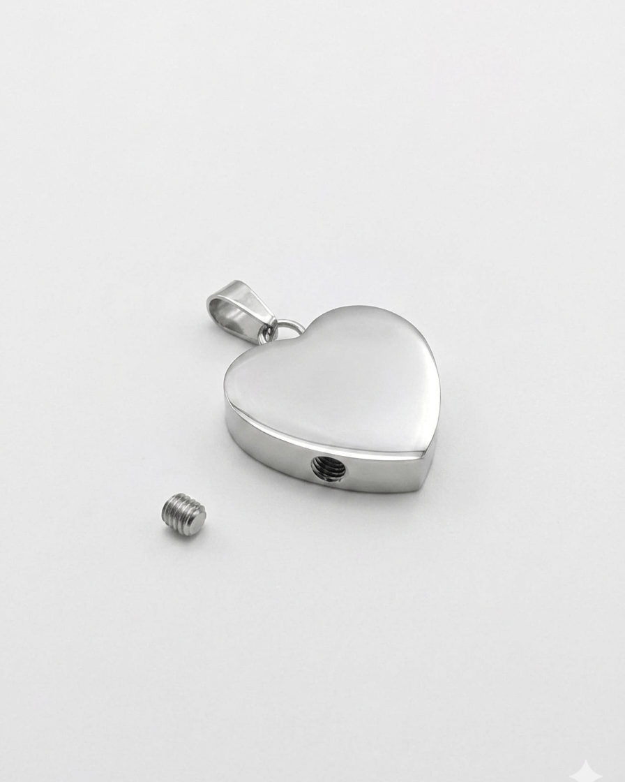 Loved Remembered STAINLESS 4 Heart Urn