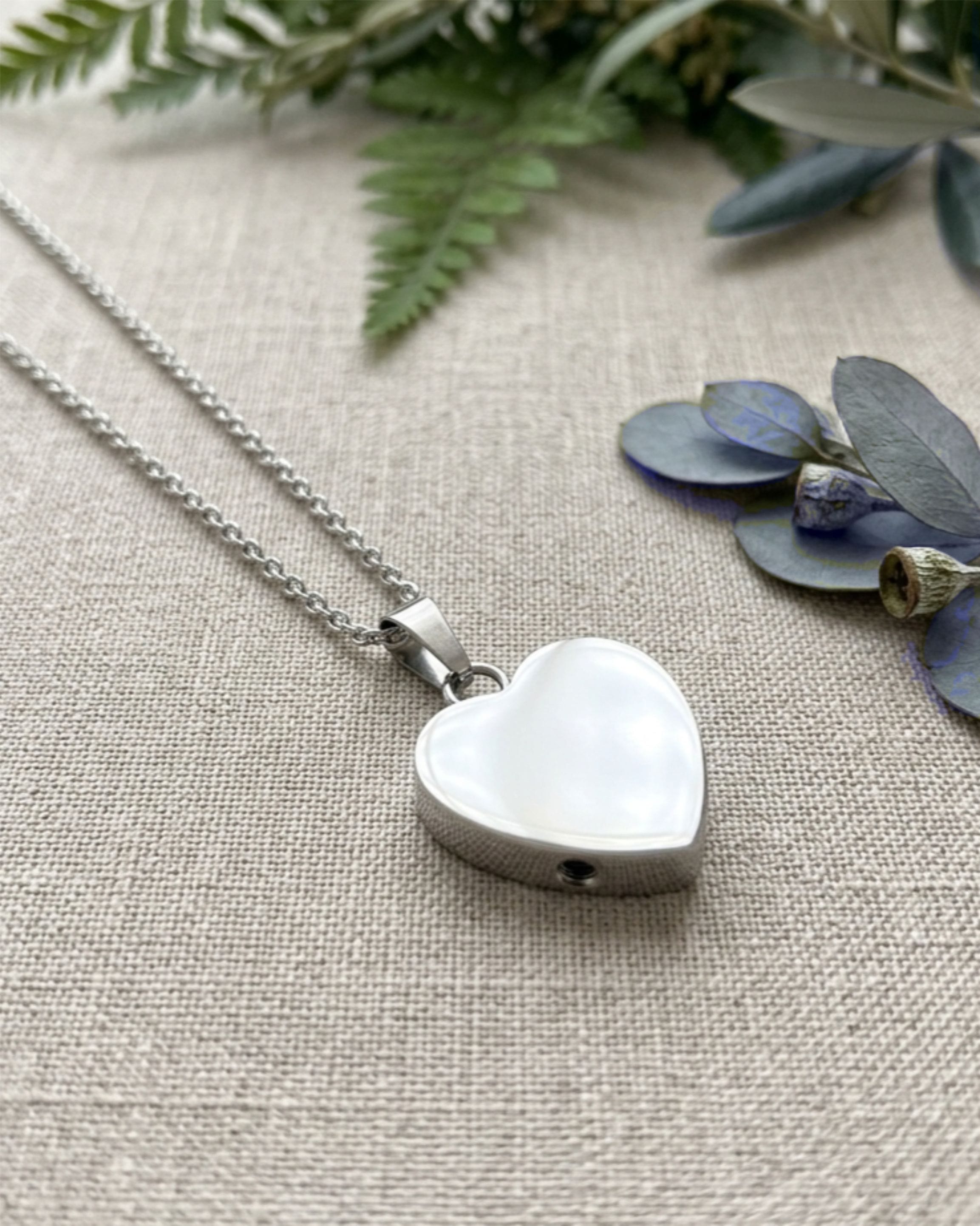 Loved Remembered STAINLESS 4 Heart Urn