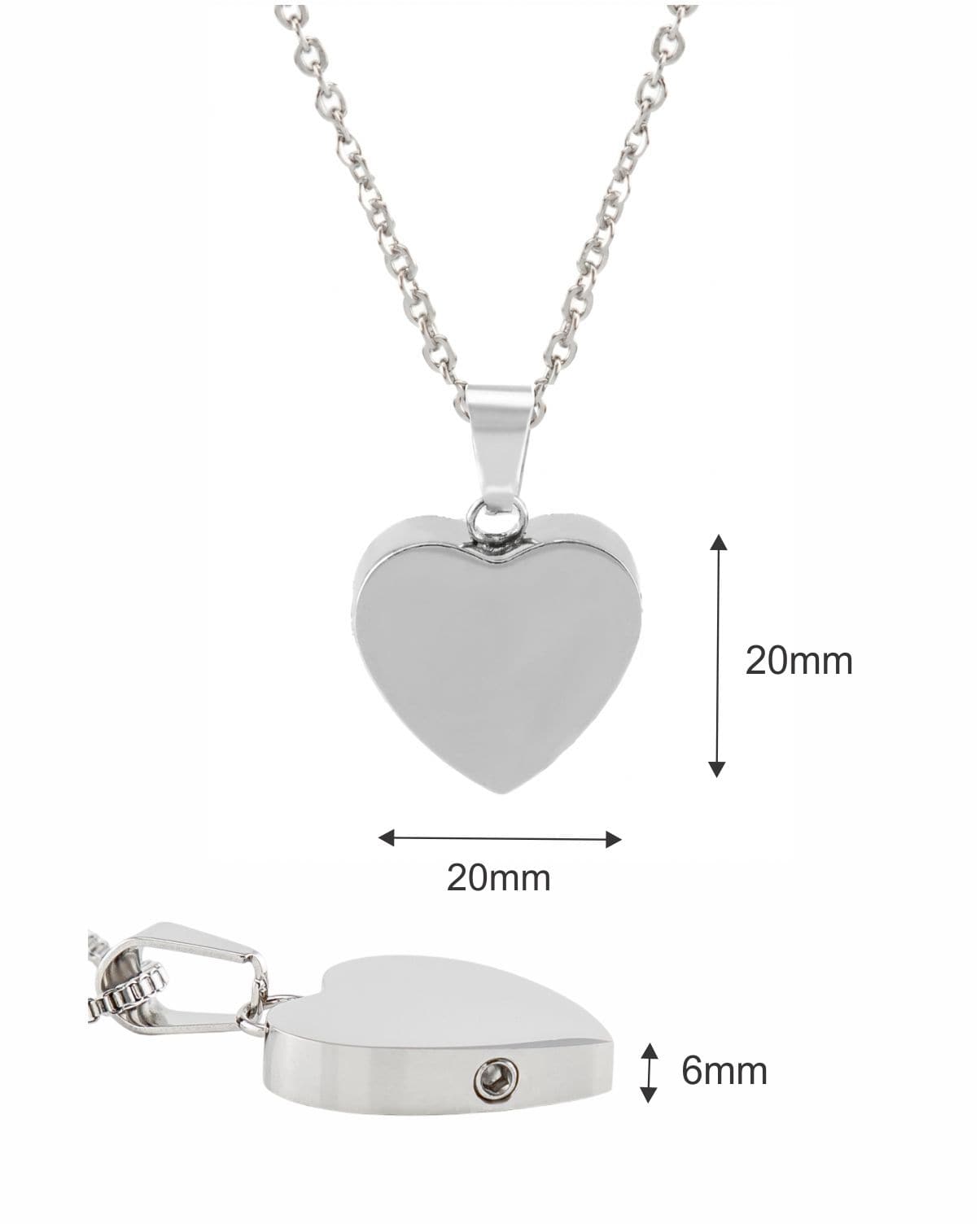 Loved Remembered STAINLESS 4 Heart Urn