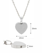 Loved Remembered STAINLESS 4 Heart Urn