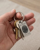 Loved Remembered STAINLESS 6 Keychain