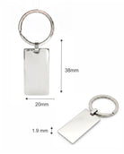 Loved Remembered STAINLESS 6 Keychain