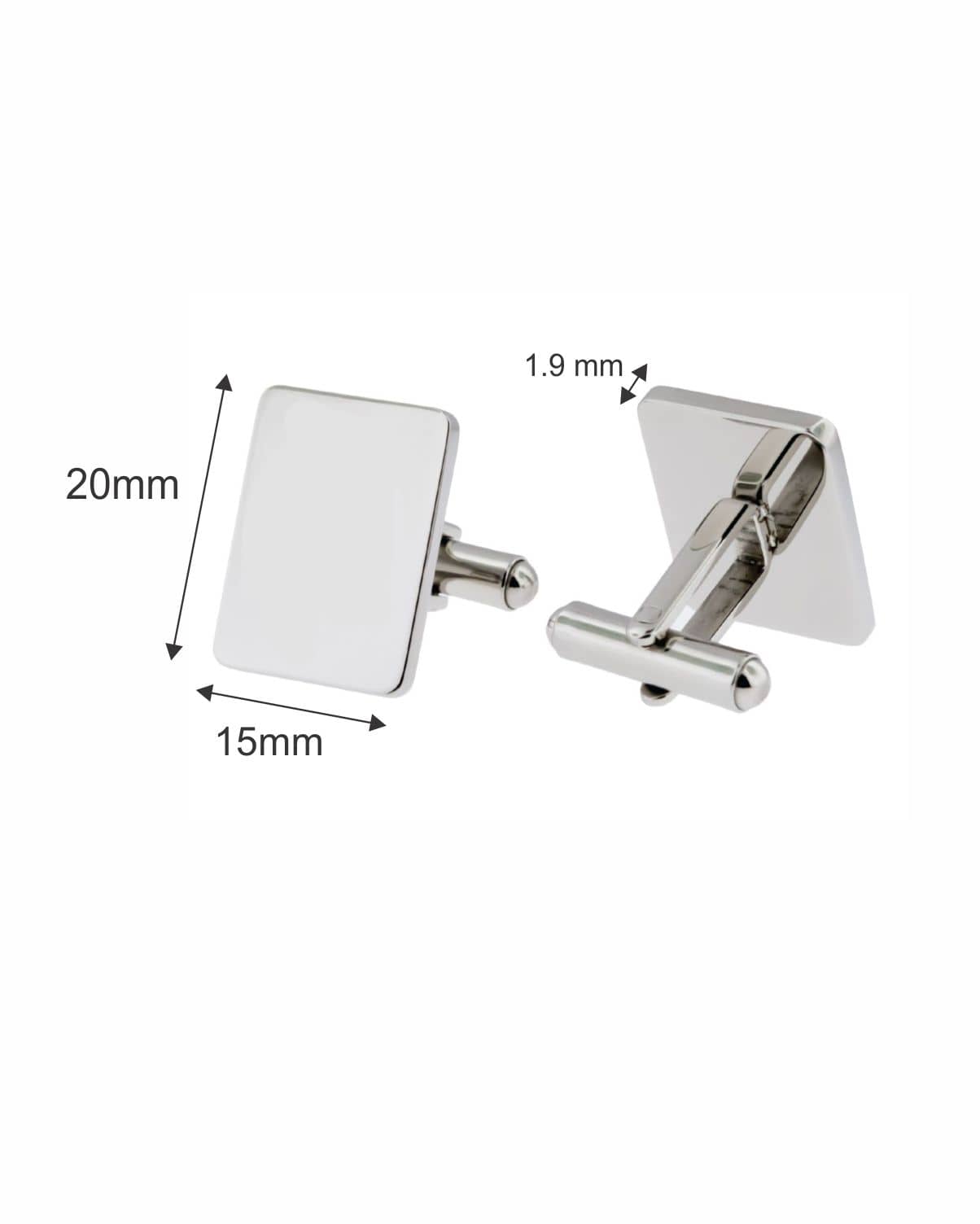 Loved Remembered STAINLESS 7  Cuff Links
