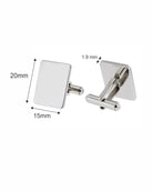 Loved Remembered STAINLESS 7  Cuff Links