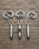 Loved Remembered STAINLESS 9 Bullet Pendant Urn