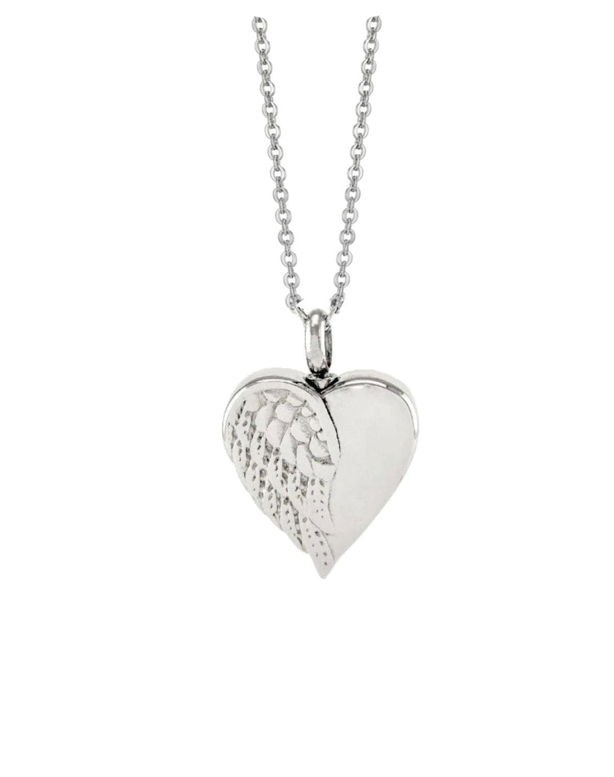 Loved Remembered Stainless Steel Angel Wing Pendant Urn