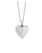 Loved Remembered Stainless Steel Angel Wing Pendant Urn