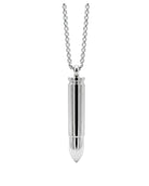 Loved Remembered Stainless Steel Bullet Pendant Urn