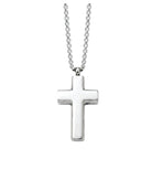 Loved Remembered Stainless Steel Cross Pendant Urn