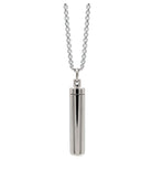 Loved Remembered Stainless Steel Cylinder Pendant Urn