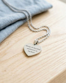Loved Remembered Stainless Steel Heart Pendant
