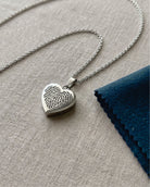 Loved Remembered Stainless Steel Heart Pendant Urn