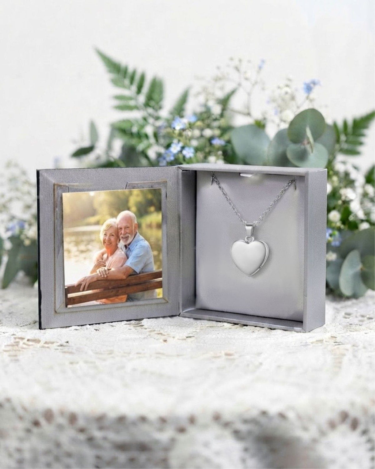 Loved Remembered Stainless Steel Heart Pendant Urn