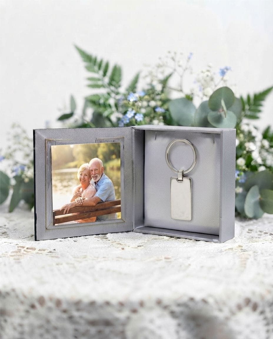 Loved Remembered Stainless Steel Keychain