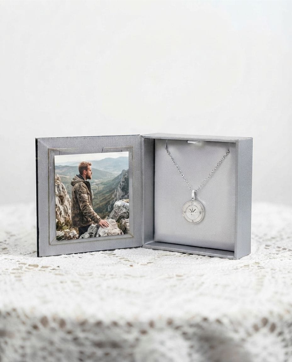 Loved Remembered Stainless Steel Small Compass Urn