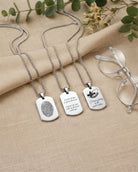 Loved Remembered Stainless Steel Tag Pendant