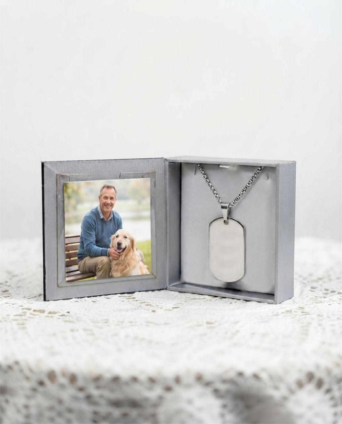 Loved Remembered Stainless Steel Tag Pendant
