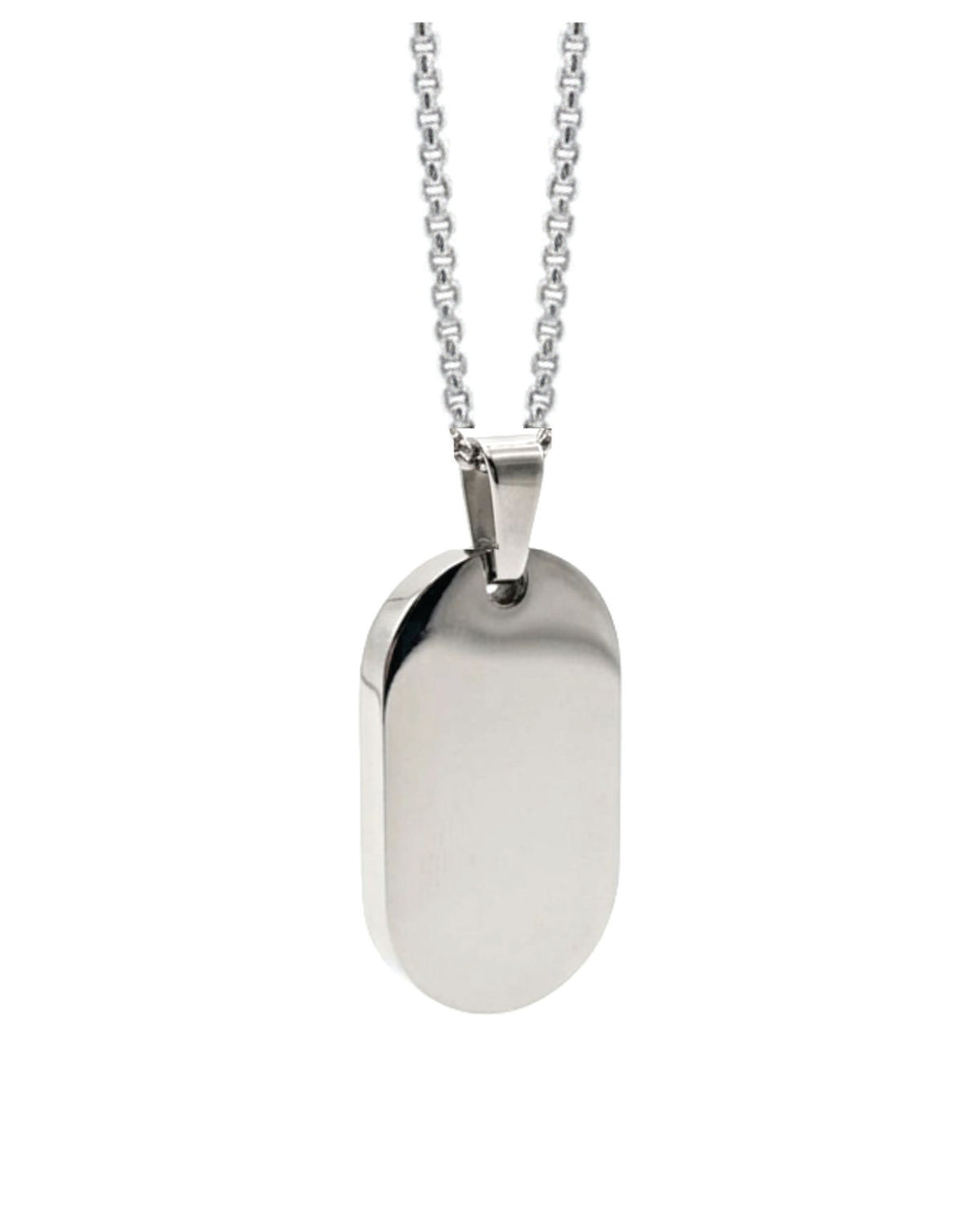 Loved Remembered Stainless Steel Tag Pendant Urn