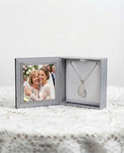 Loved Remembered Stainless Steel Teardrop Pendant Urn