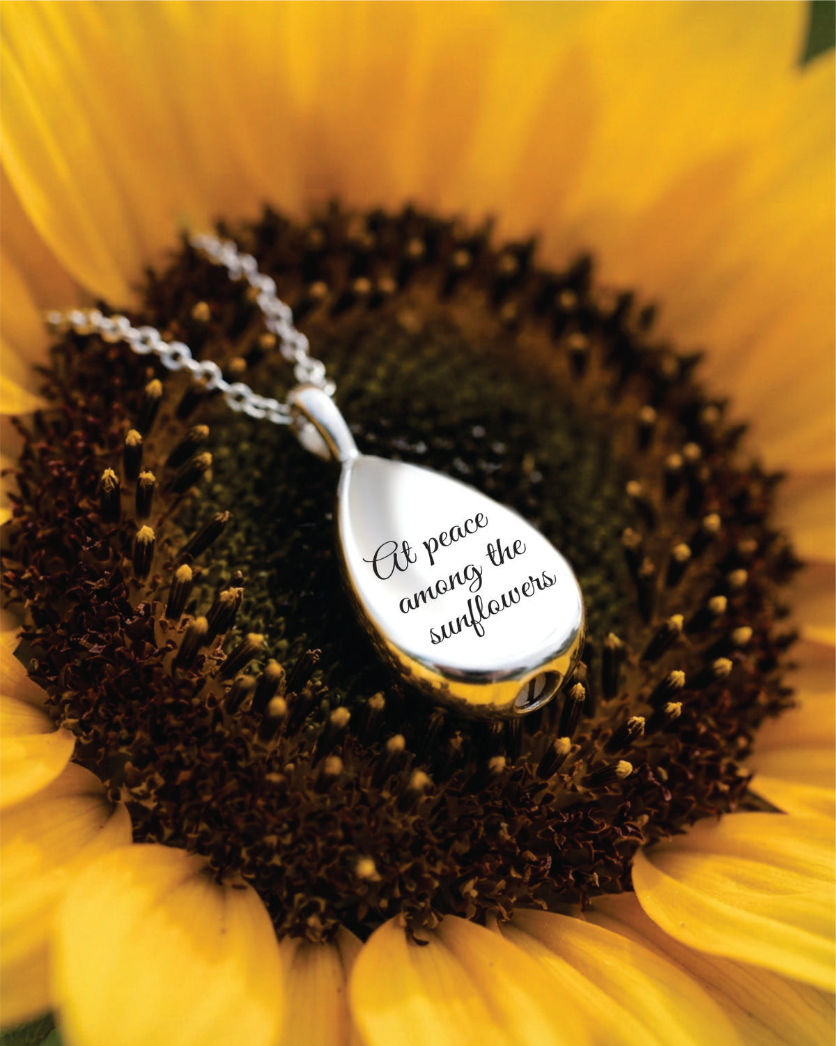 Loved Remembered Stainless Steel Teardrop Pendant Urn