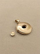 Loved Remembered 'Trillium' Gold Locket Urn
