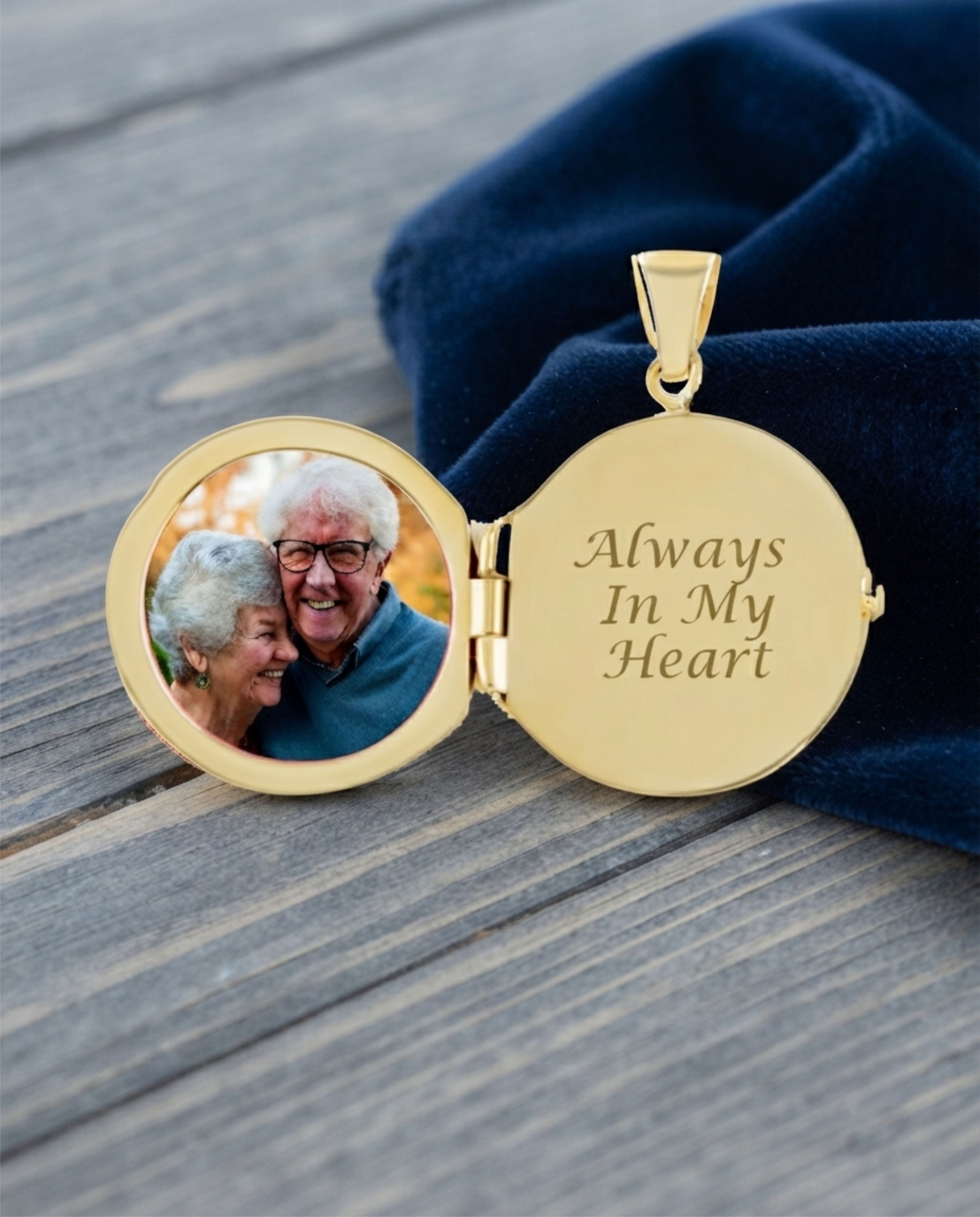 Loved Remembered 'Trillium' Gold Locket Urn
