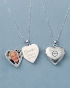 Loved Remembered White Gold Filigree Heart Locket Urn OUT OF STOCK