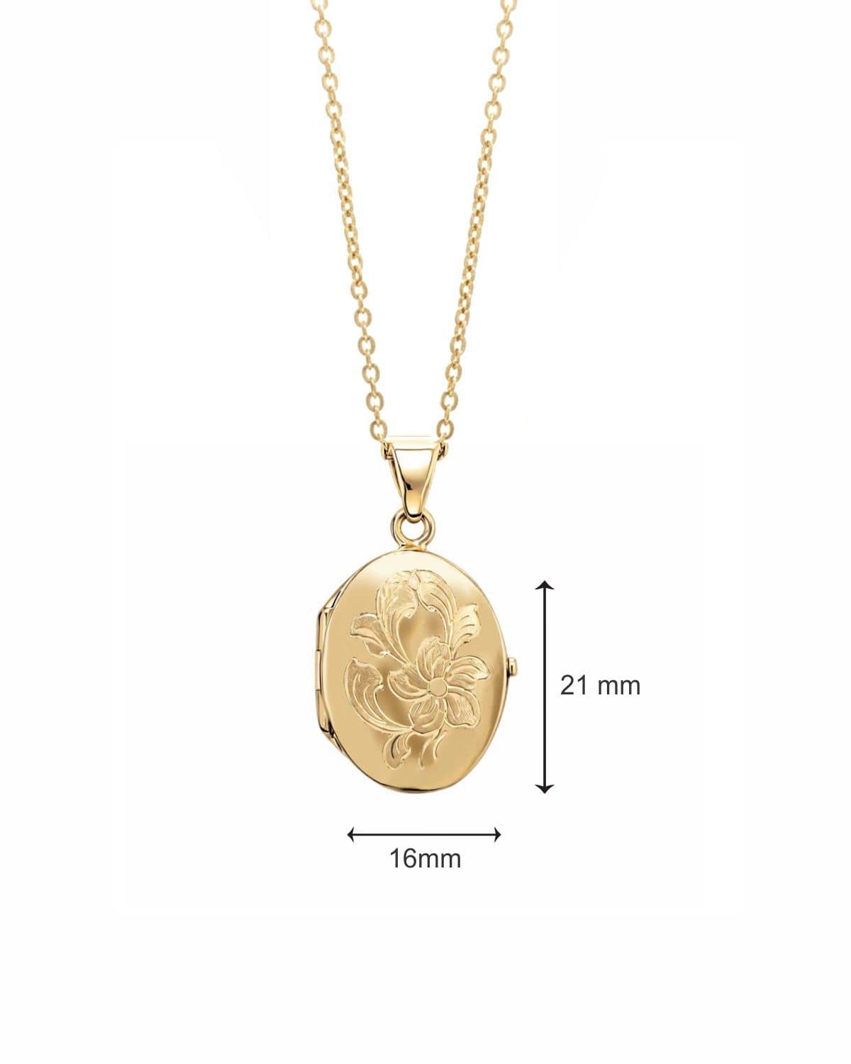 Loved Remembered 'Wildflower' Gold Classic Locket
