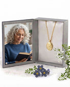 Loved Remembered 'Wildflower' Gold Classic Locket