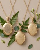 Loved Remembered 'Wildflower' Gold Classic Locket
