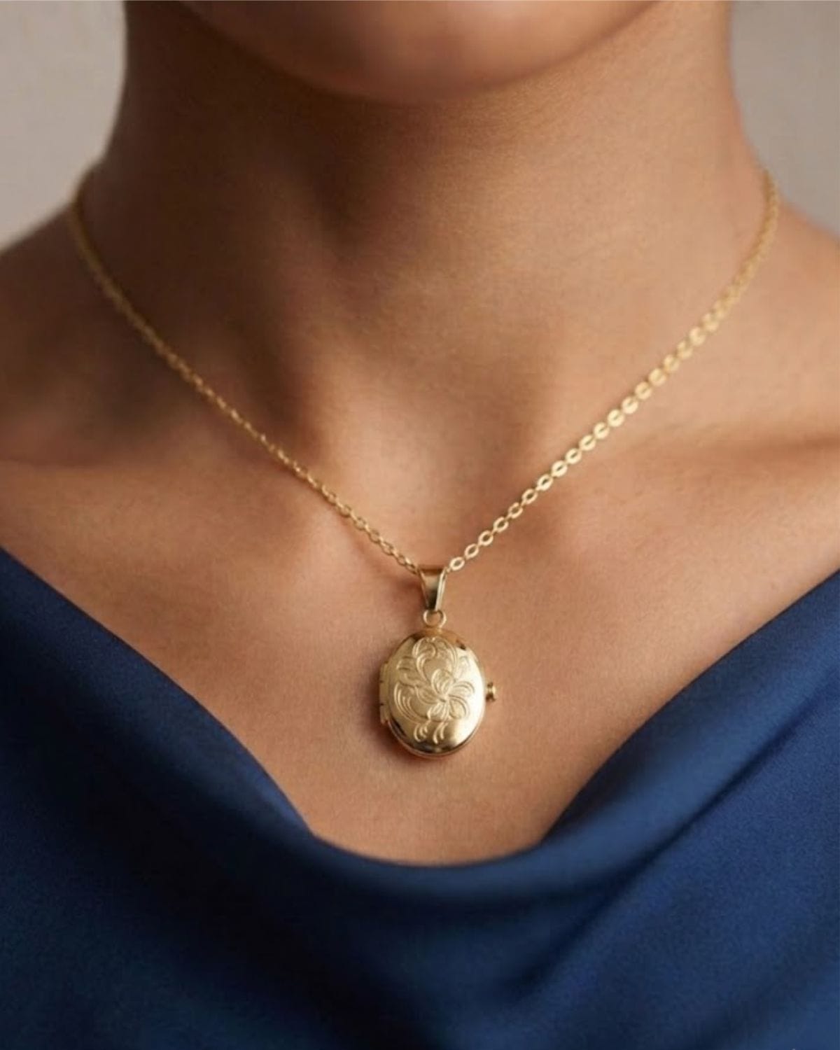Loved Remembered 'Wildflower' Gold Locket Urn