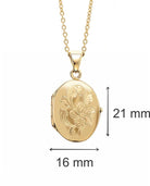 Loved Remembered 'Wildflower' Gold Locket Urn