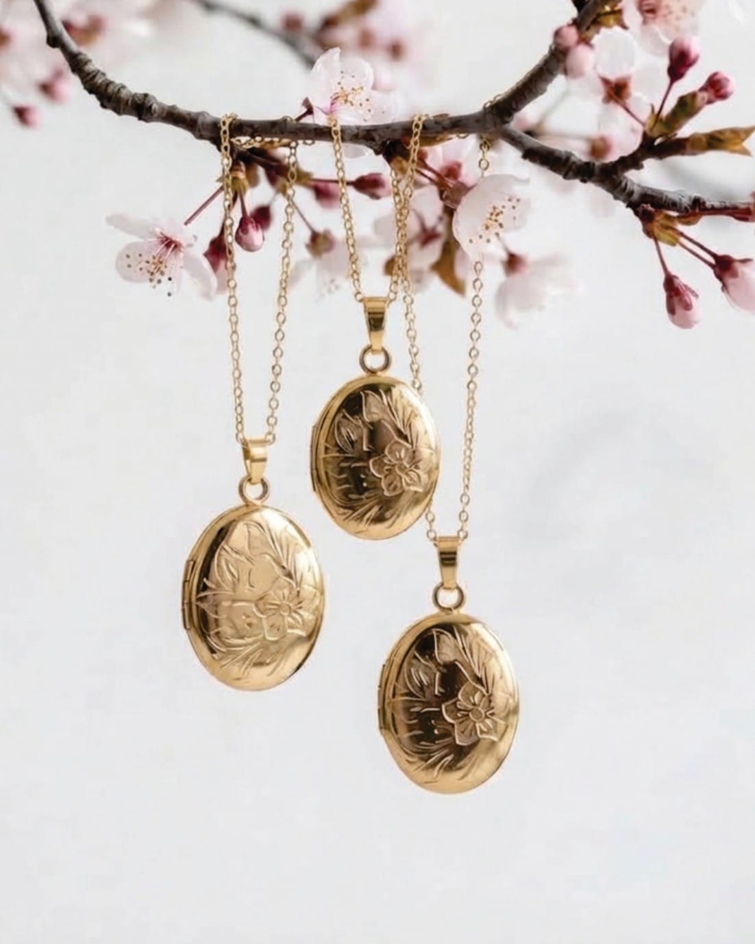 Loved Remembered 'Wildflower' Gold Locket Urn