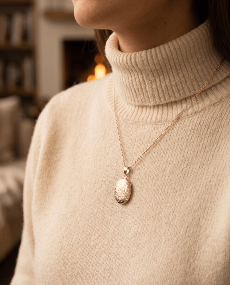 Loved Remembered 'Wildflower' Gold Pendant Urn
