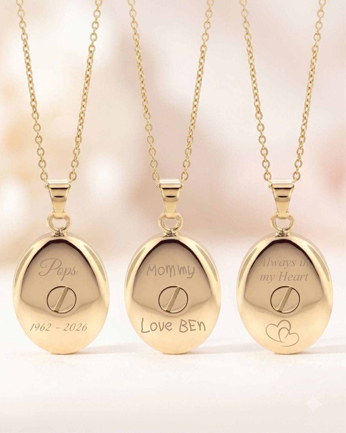 Loved Remembered 'Wildflower' Gold Pendant Urn