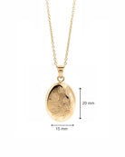Loved Remembered 'Wildflower' Gold Pendant Urn