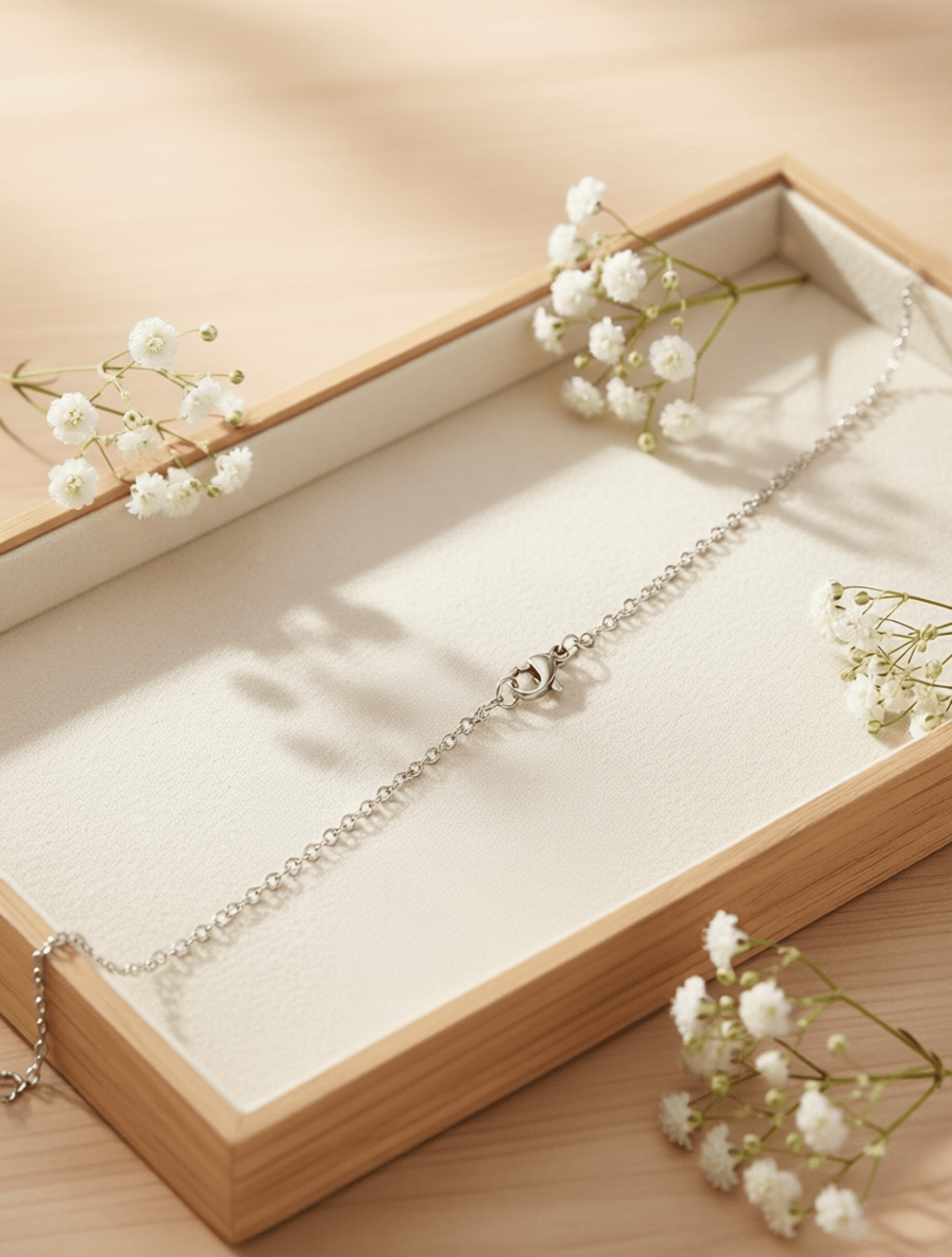 Loved Remembered Women's Stainless Steel Necklace - 18"