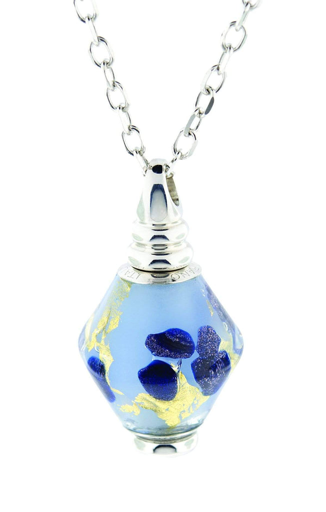 Cara Keepsakes Murano Glass Pendant Urns Bicono Murano Glass Pendant - 'Ocean Mist'