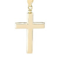 Gold Cross Pendant Urn close up