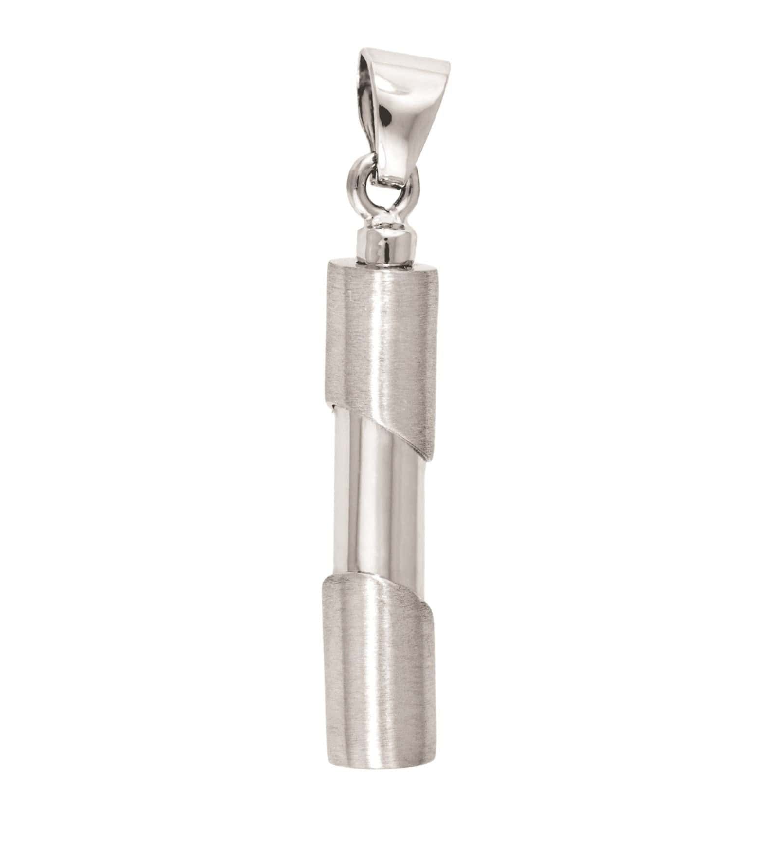 Cara Keepsakes Silver Pendant Urns Cylinder Pendant Urn