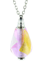 Cara Keepsakes Murano Glass Pendant Urns Drop Murano Glass Pendant Urn - 'Loving Whispers'