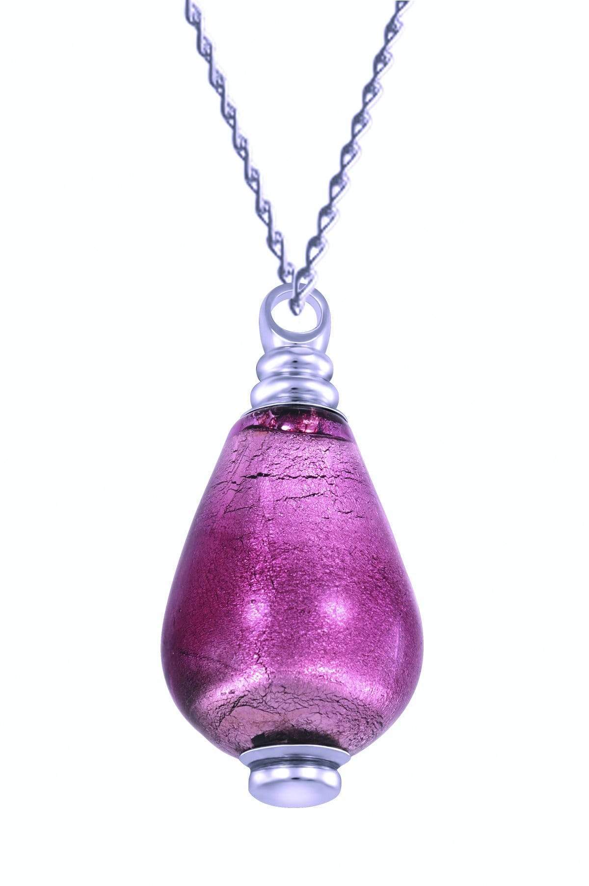 Cara Keepsakes Murano Glass Pendant Urn - 'Orchid Mist'