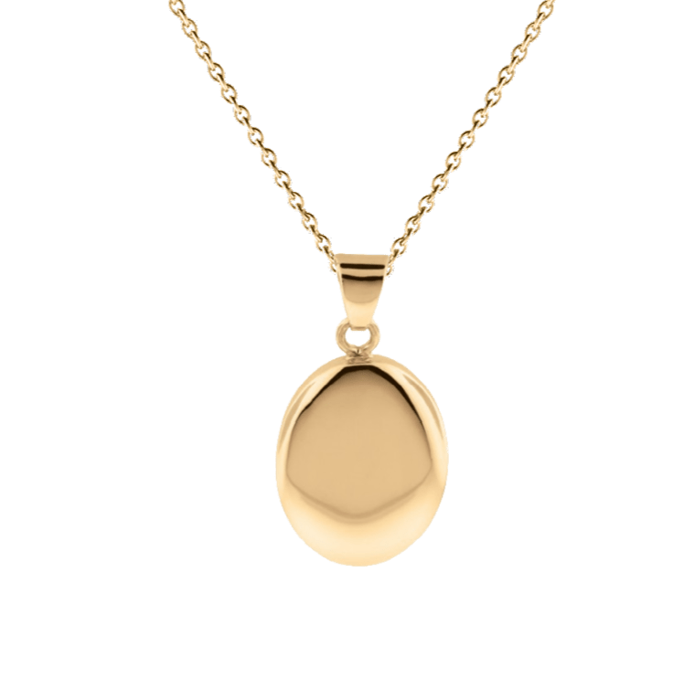 Plain 2025 gold locket