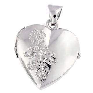 Cara Keepsakes Silver Locket Urns 'Forget Me Not' Locket Urn product close up