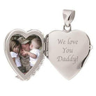 Cara Keepsakes Silver Locket Urns Silver Angel Wing Locket Urn inside view