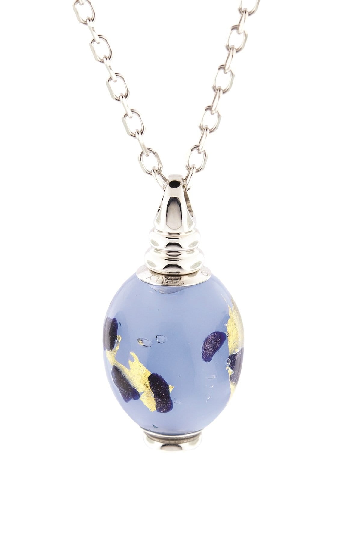 Cara Keepsakes Murano Glass Pendant Urns Olive Murano Glass Pendant - 'Ocean Mist'