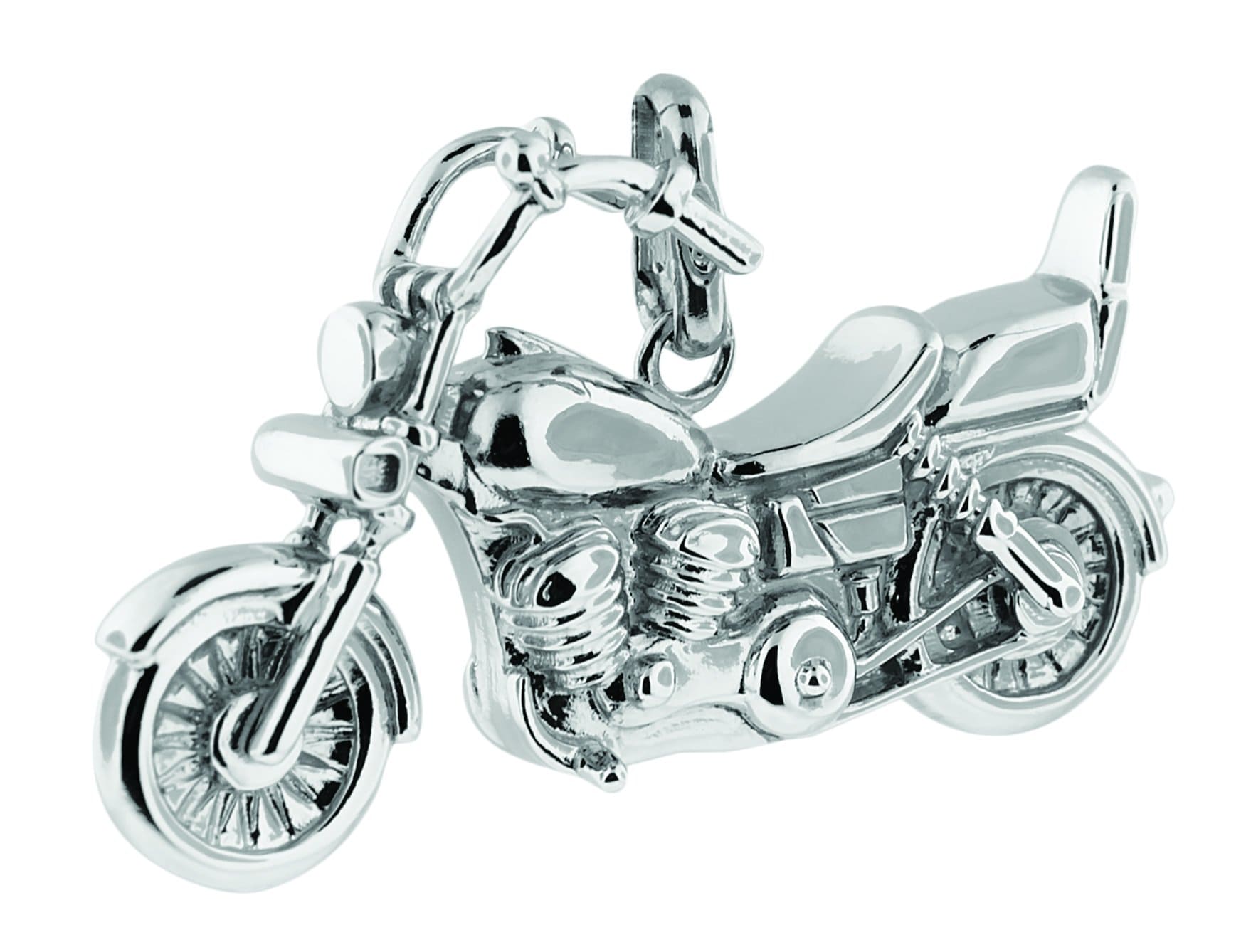 Cara Keepsakes Silver Pendant Urns Motorcycle Pendant Urn