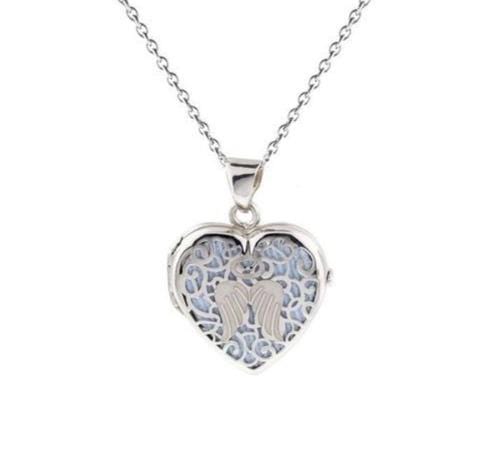 Loved Remembered 'Angel Heart' Silver Locket Urn
