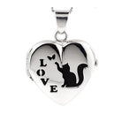Loved Remembered Cat Locket Urn