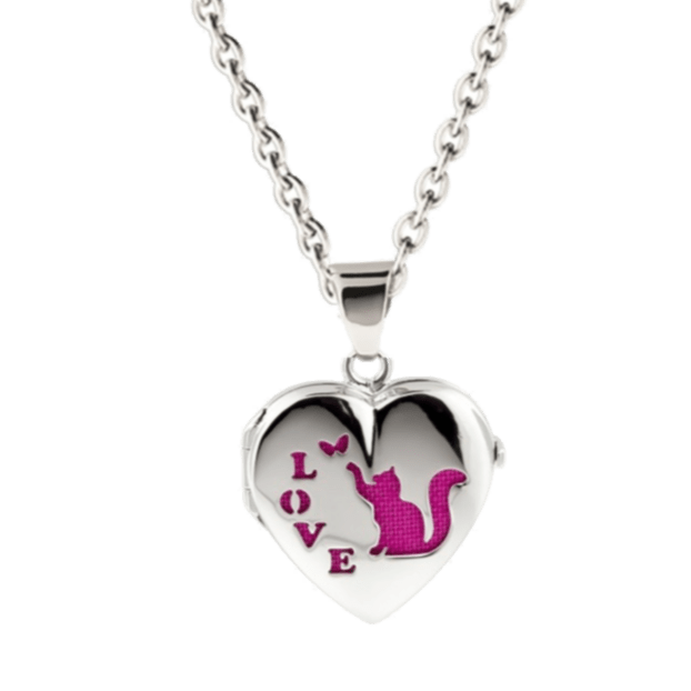Loved Remembered Cat Locket Urn